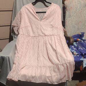 Light Pink Textured Dress